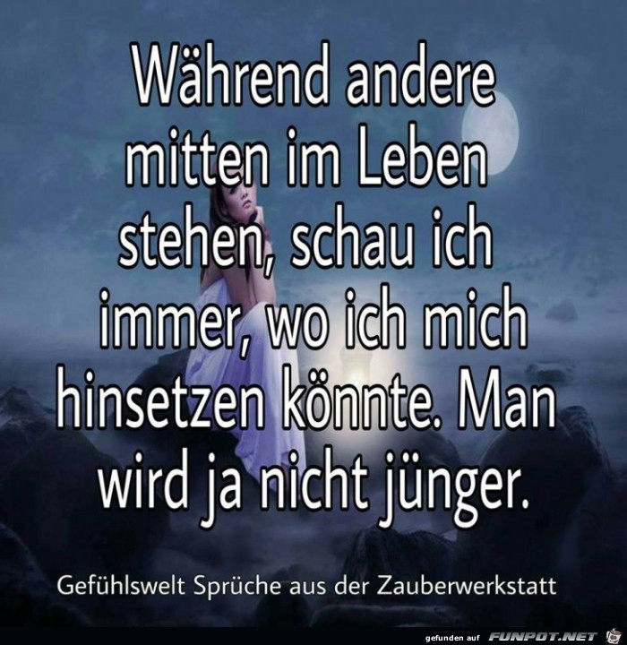 Waehrend andere mitten im Leben stehen Waehrend andere mitten im Leben stehen