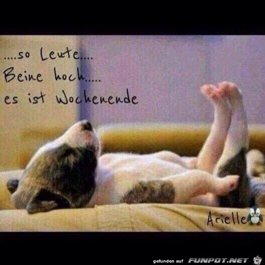 Beine hoch Beine hoch