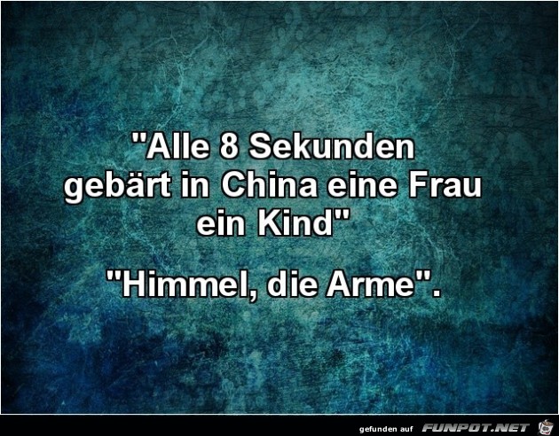 die Arme!......