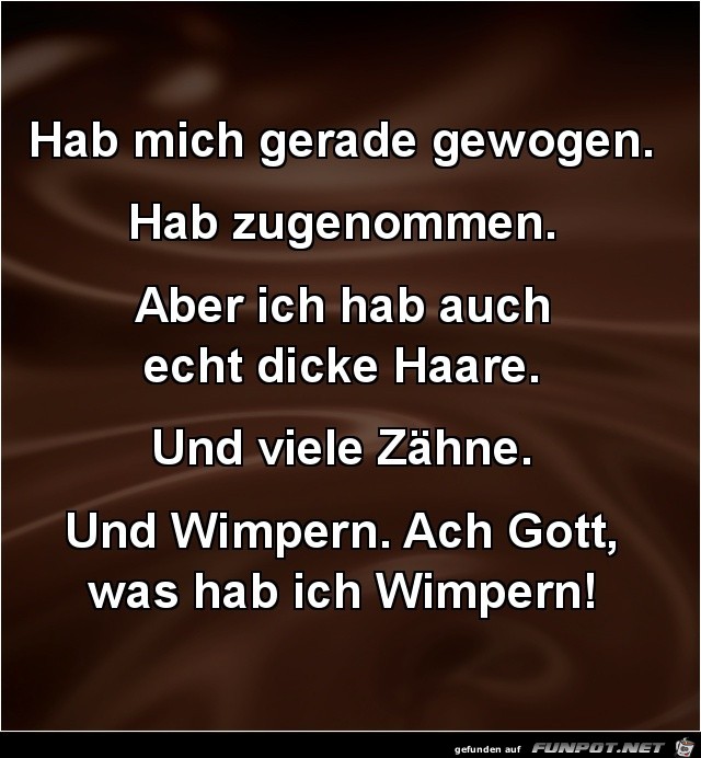 Schwere Wimpern