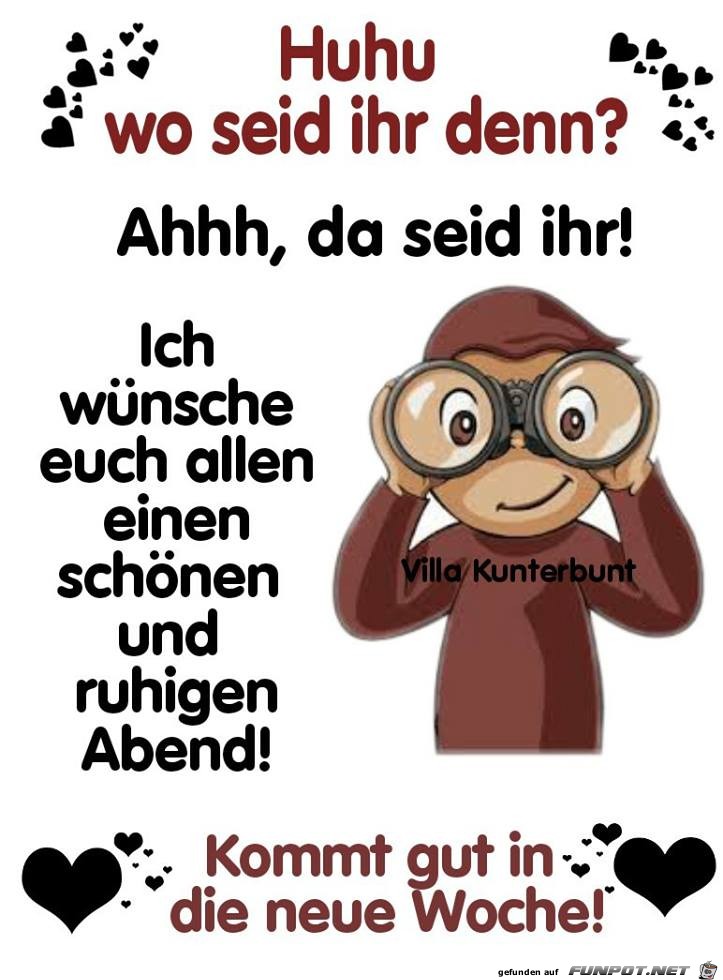 Huhu wo seid ihr den Huhu wo seid ihr den