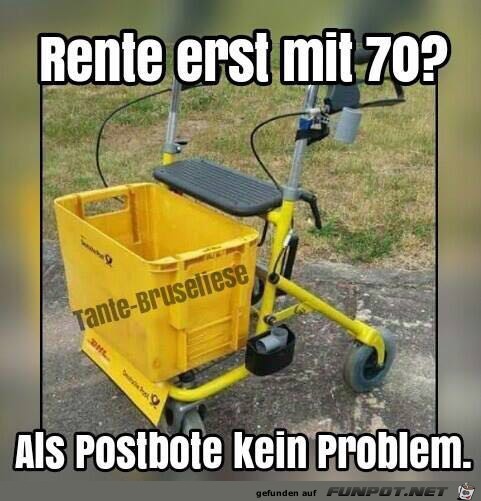 Rente erst mit 80