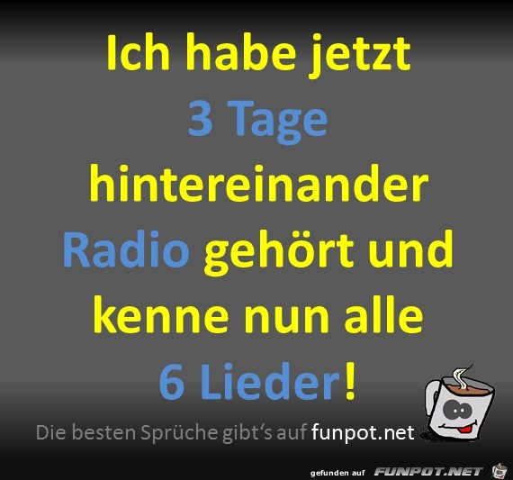 Lieder im Radio