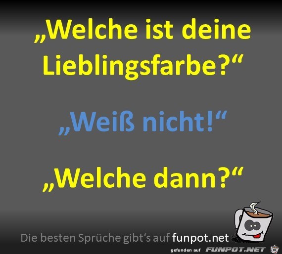 Lieblingsfarbe Lieblingsfarbe