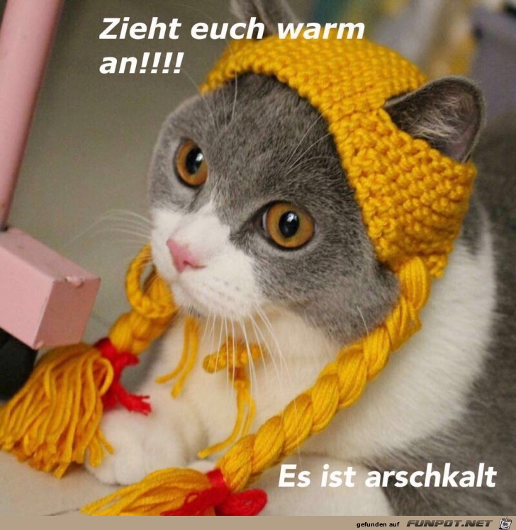 Zieht euch warm an! Zieht euch warm an!