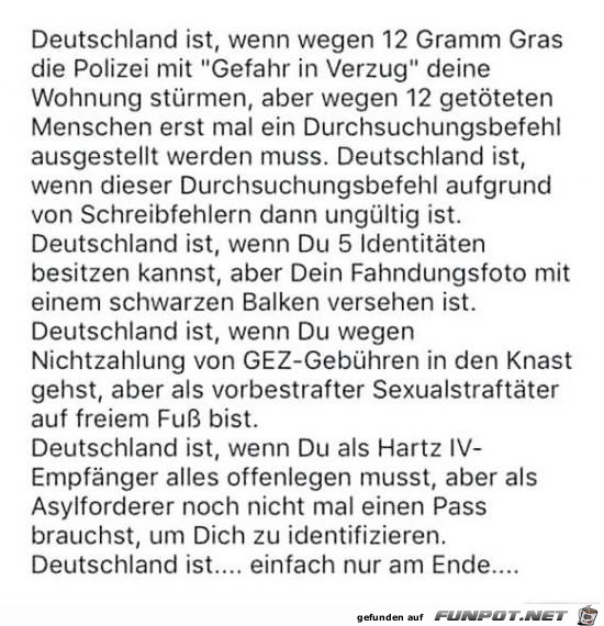 Deutschland ist;......