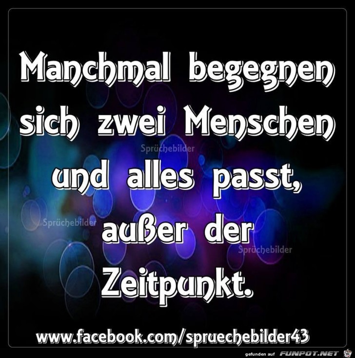 Manchmal begegnen sich zei Menschen Manchmal begegnen sich zei Menschen