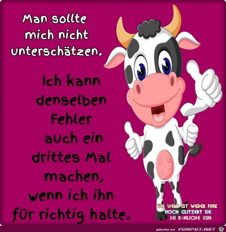 Man sollte mich nicht unterschaetzen Man sollte mich nicht unterschaetzen