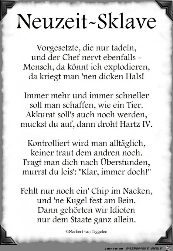 Neuzeit-Sklave 2018 Neuzeit-Sklave 2018