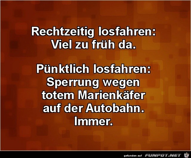 Rechtzeitig