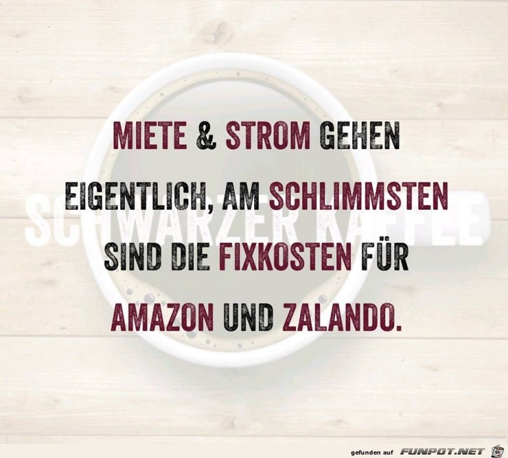 Immer diese Fixkosten Immer diese Fixkosten