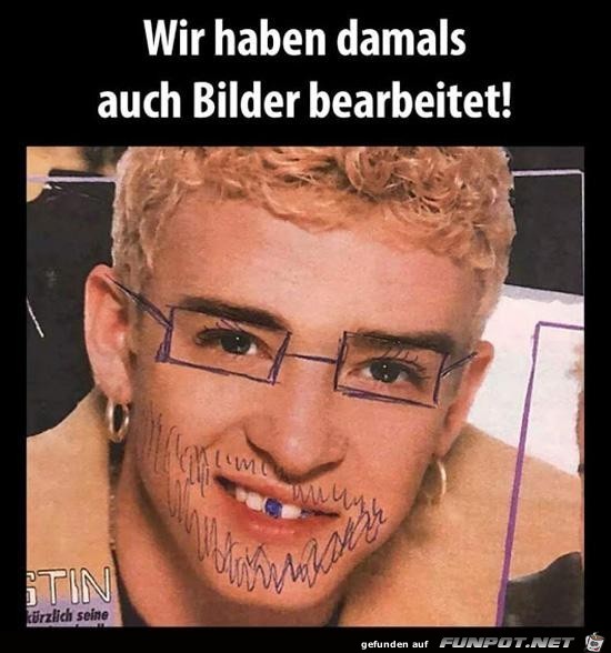 Bildbearbeitung früher Bildbearbeitung früher