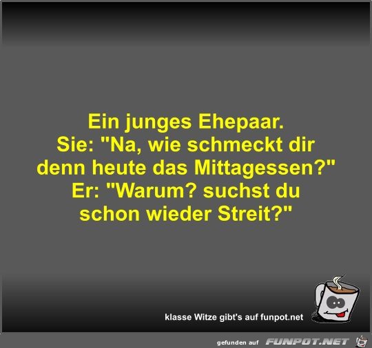 Ein junges Ehepaar