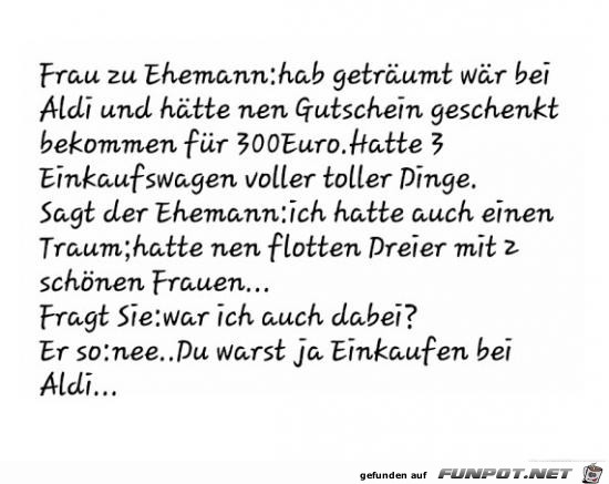 Frau zu Ehemann:.......