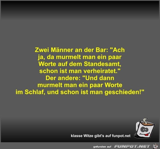 Zwei Mnner an der Bar