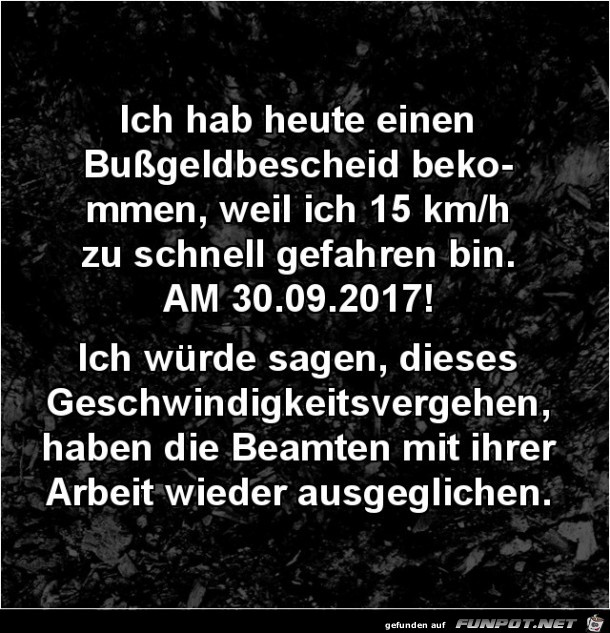 Bussgeldbescheid bekommen..... Bussgeldbescheid bekommen.....