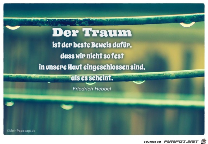 der-traum-ist-der-beste-beweis-dafuer........