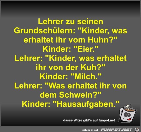 Lehrer zu seinen Grundschlern