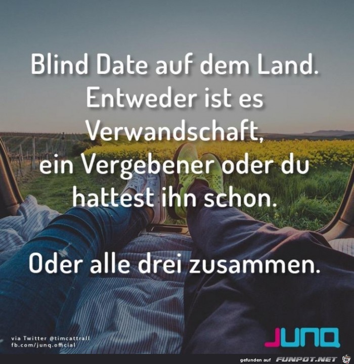 Blind Date auf dem Land Blind Date auf dem Land