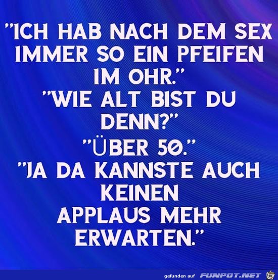 nach dem Sex........