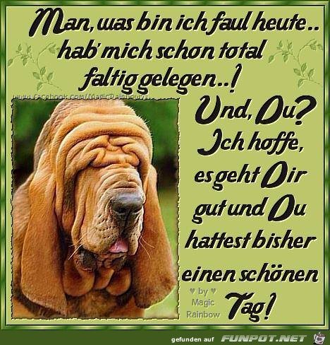 Was bin ich faul Was bin ich faul