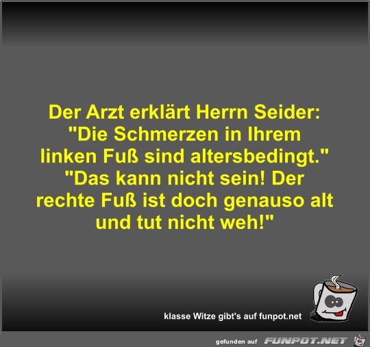 Der Arzt erklrt Herrn Seider