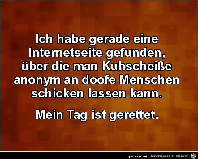 Der Tag ist gerettet