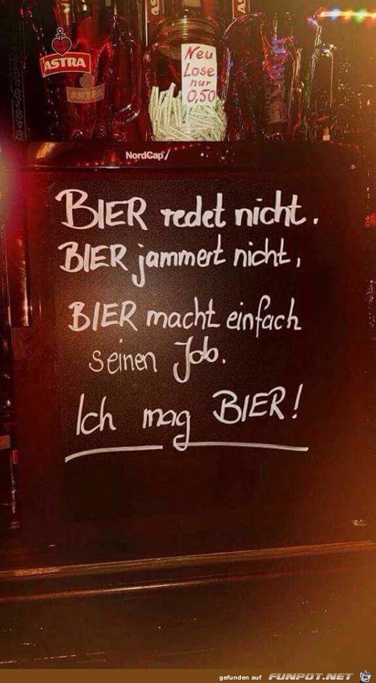 Ich mag Bier