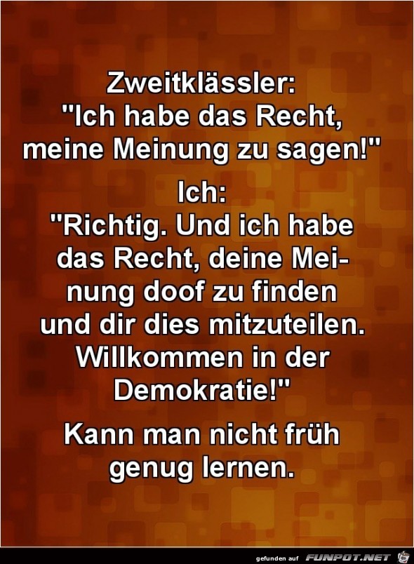 Willkommen in der Demokratie