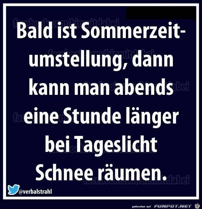 Bald ist Sommerzeitumstellung