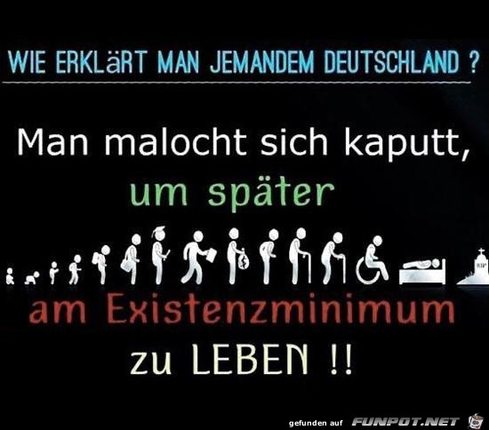 WIE ERKLRT MAN JEMANDEN DEUTSCHLAND ?