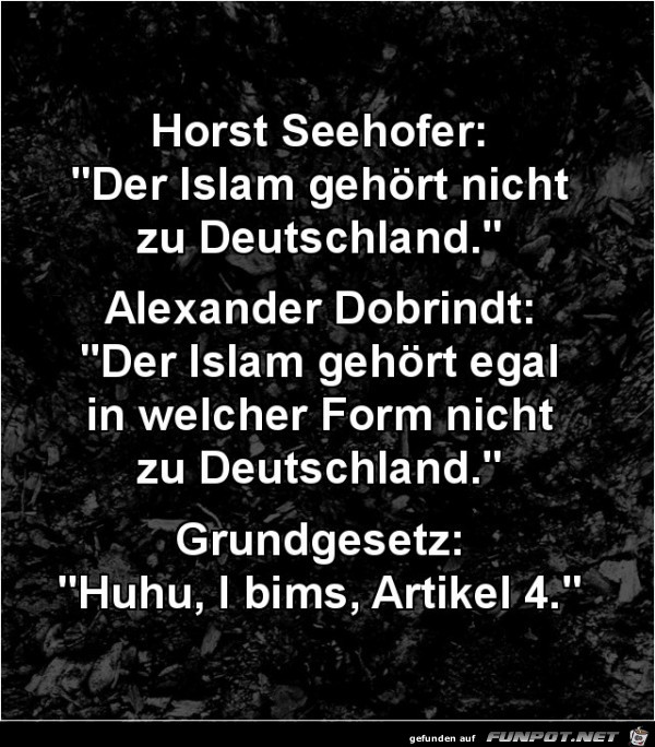 Horst Seehofer sagt:.......