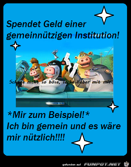 Spendet Geld