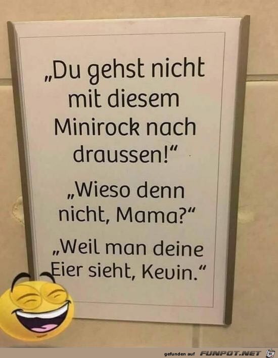 Kevin und der Minirock Kevin und der Minirock