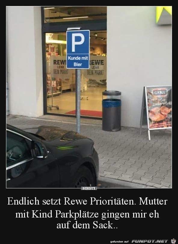 Rewe setzt Prioritten