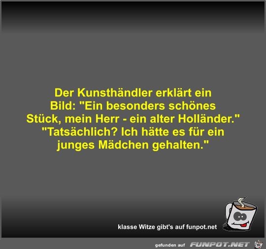 Der Kunsthändler erklärt ein Bild Der Kunsthändler erklärt ein Bild