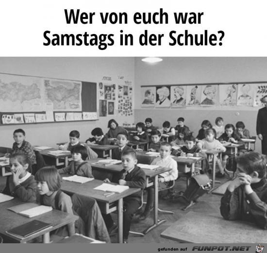 Samstags in der Schule?........