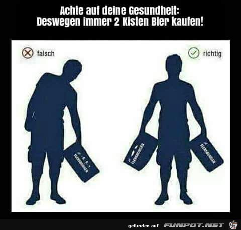 Besser 2 statt 1 Kiste Bier kaufen... Besser 2 statt 1 Kiste Bier kaufen...