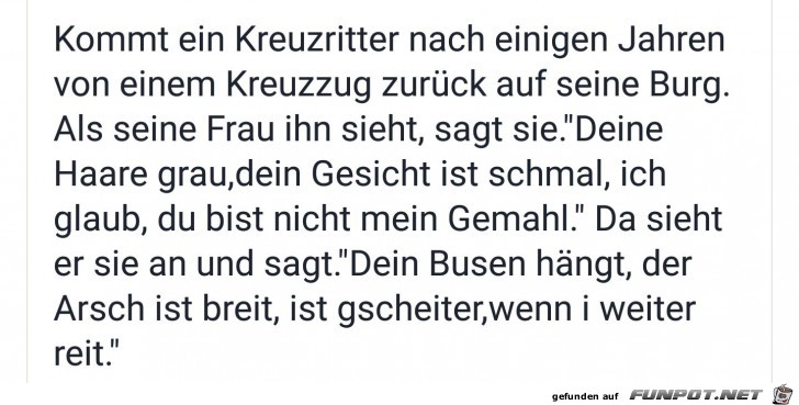 Kreuzritter Witz Kreuzritter Witz