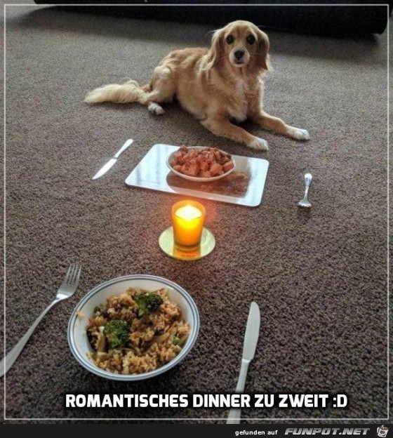 Romantisches Dinner zu zweit
