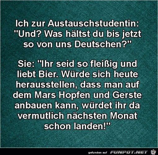 zur Austauschstudentin:...... zur Austauschstudentin:......