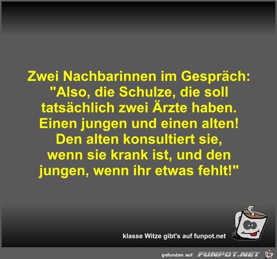 Zwei Nachbarinnen im Gespräch Zwei Nachbarinnen im Gespräch