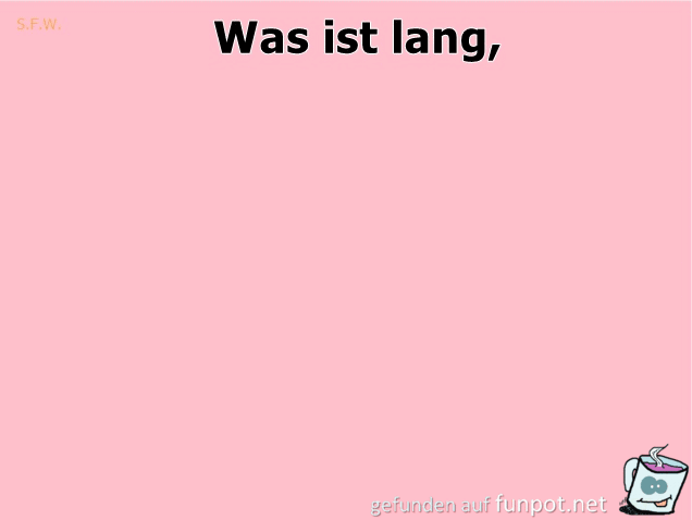 Was ist lang