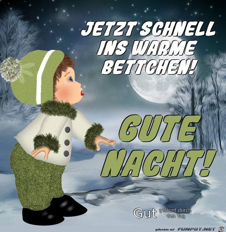 Schnell ins warme Bettchen Schnell ins warme Bettchen
