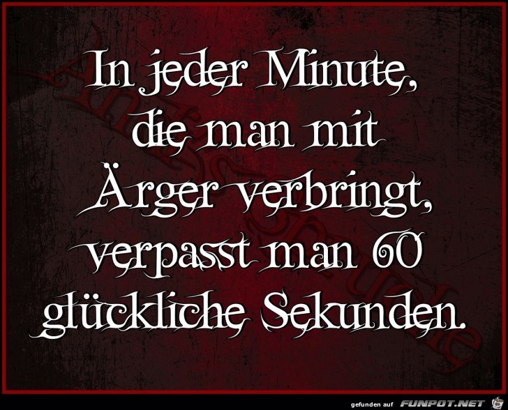 In jeder Minute