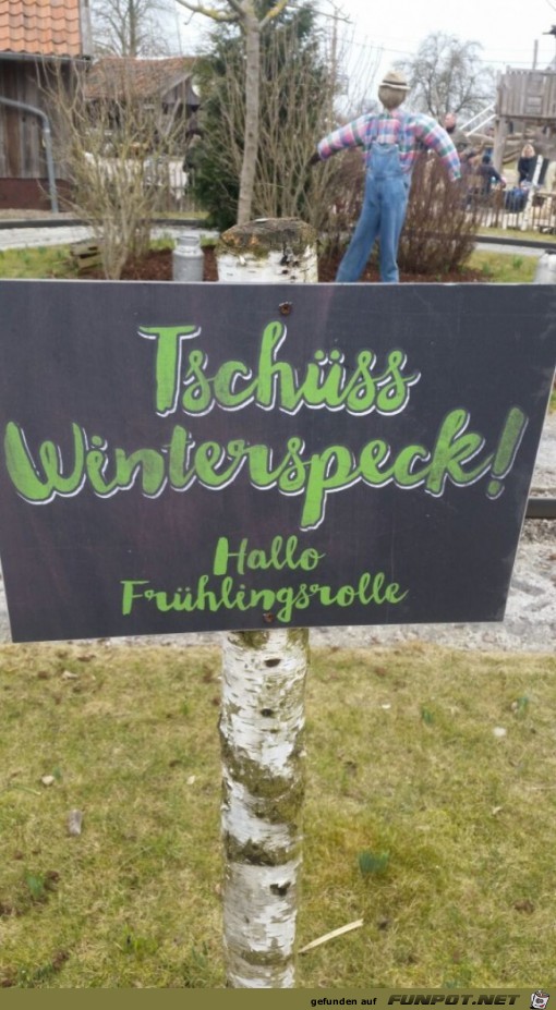 Tschüss Winterspeck Tschüss Winterspeck