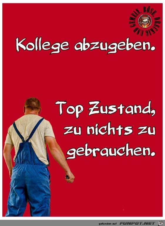 Kollege abzugeben Kollege abzugeben