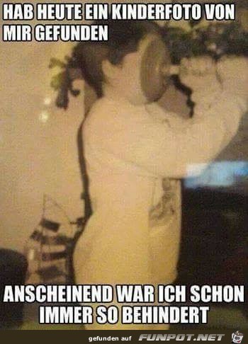 Habe heute ein Kinderfoto von mir gefunden