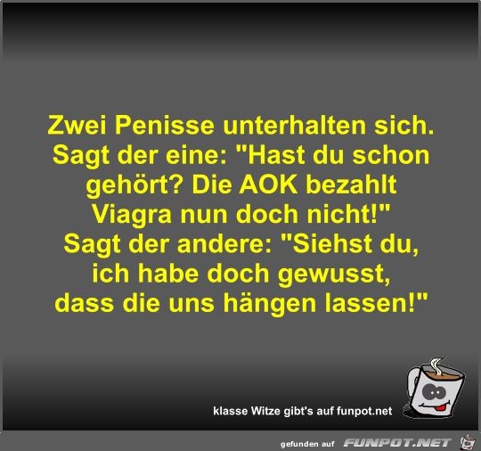 Zwei Penisse unterhalten sich Zwei Penisse unterhalten sich