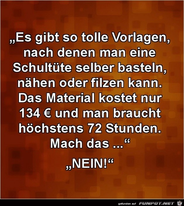 Schultüte selber machen Schultüte selber machen